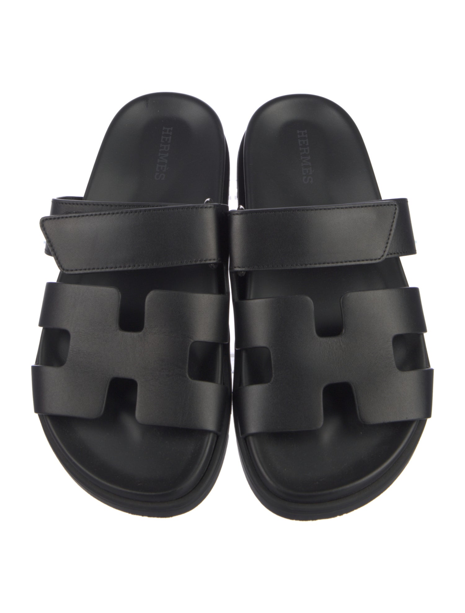 Hermès Chypre Leather Slides